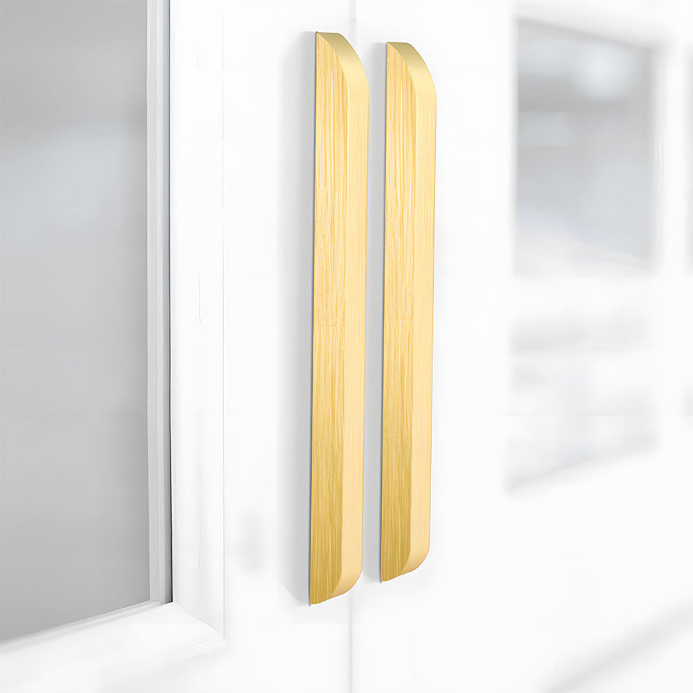 Soft-Curve Aluminum Cabinet Pulls close-up detail