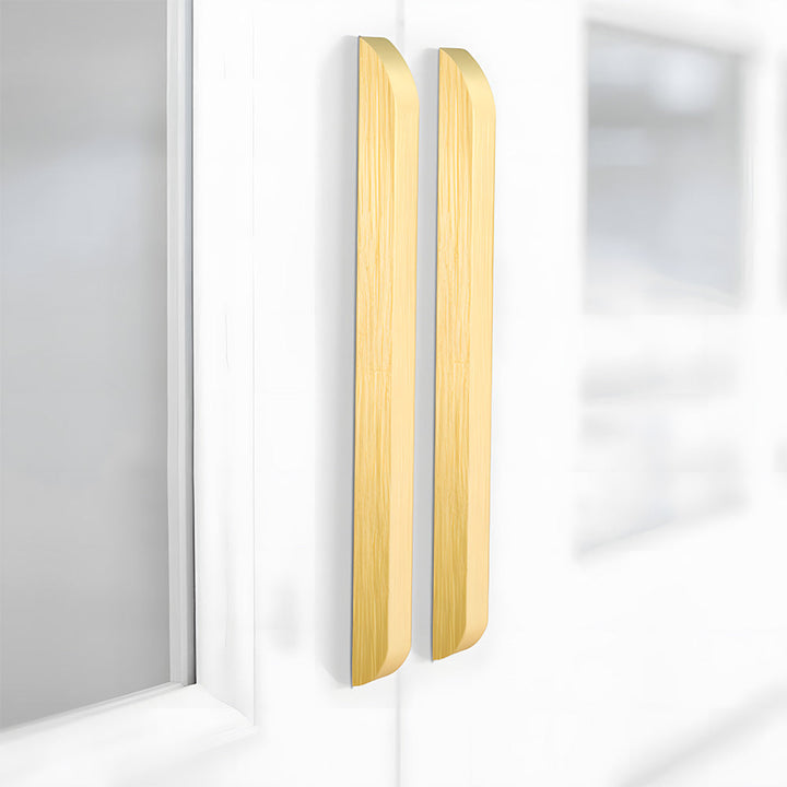 Soft-Curve Aluminum Cabinet Pulls close-up detail