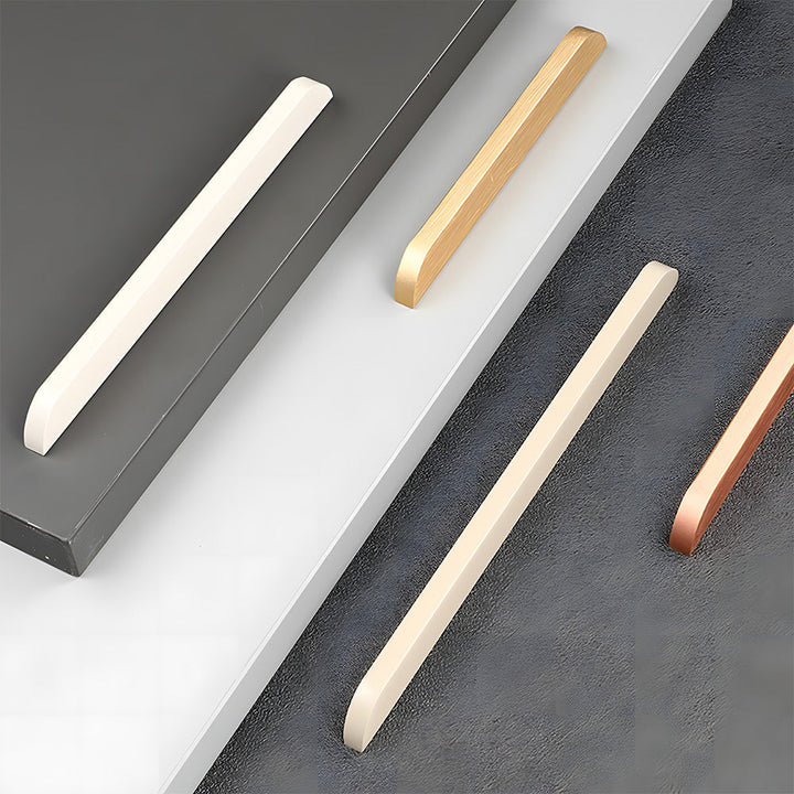 Soft-Curve Aluminum Cabinet Pulls size comparison