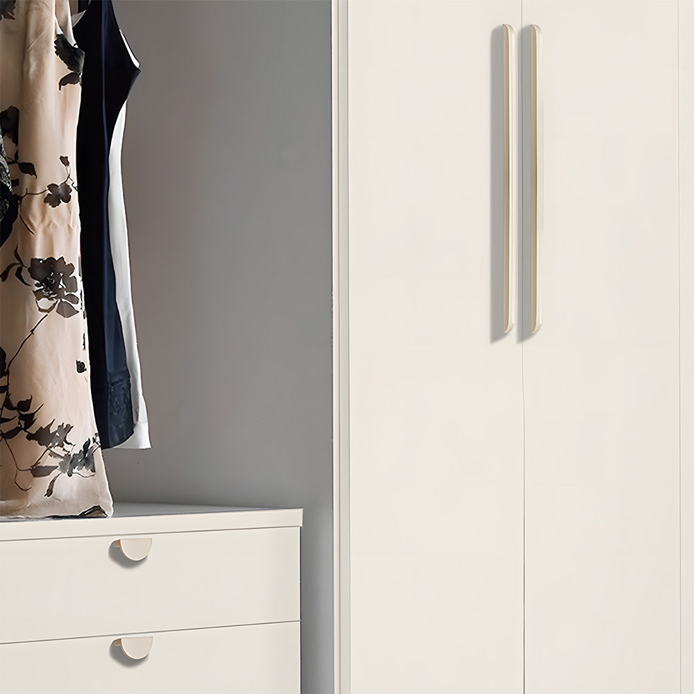 Soft-Curve Aluminum Cabinet Pulls mounting detail