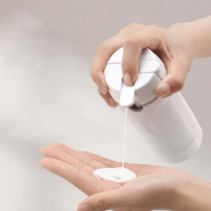 Refillable Travel Dispenser Bottles packed in travel bag lifestyle