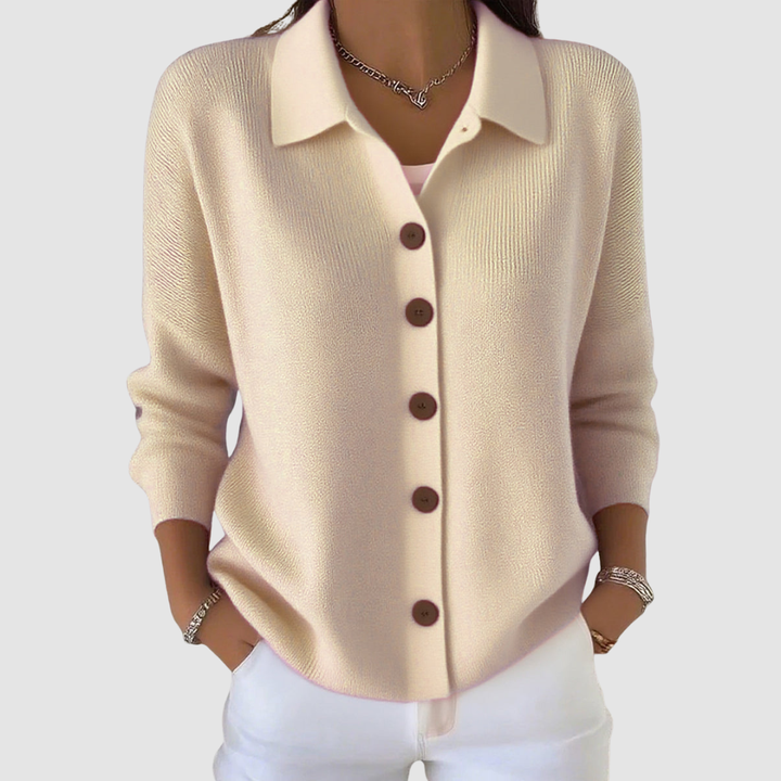 Stretch-Knit Lapel Cardigan alternate view 5