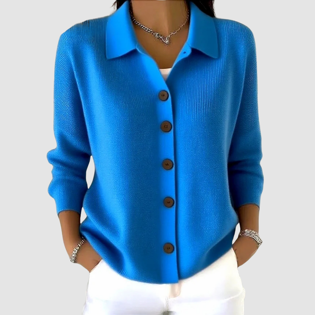 Stretch-Knit Lapel Cardigan alternate view 6