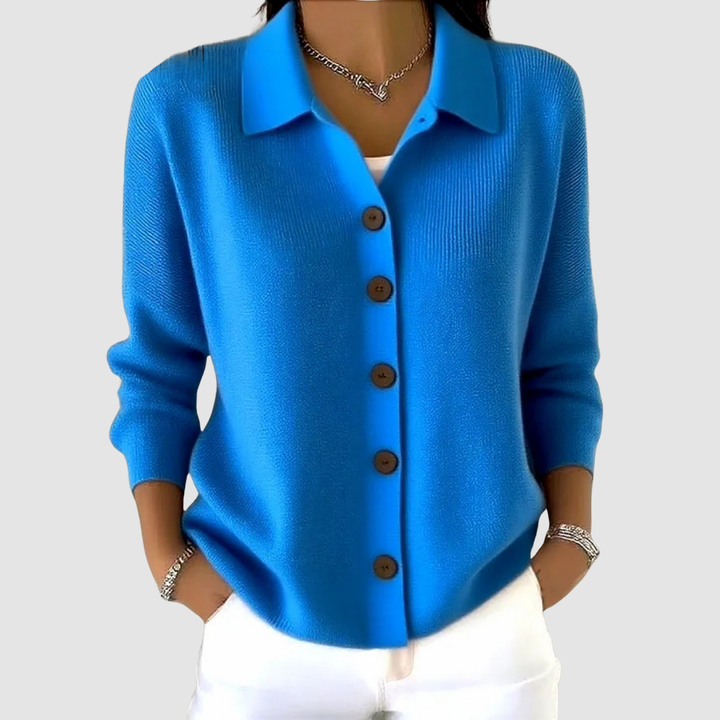 Stretch-Knit Lapel Cardigan alternate view 6