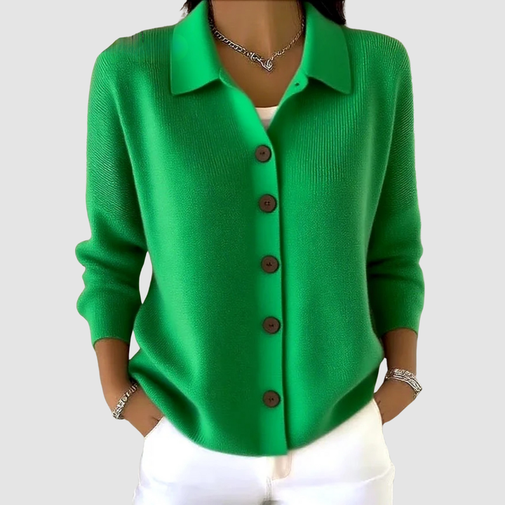 Stretch-Knit Lapel Cardigan alternate view 7