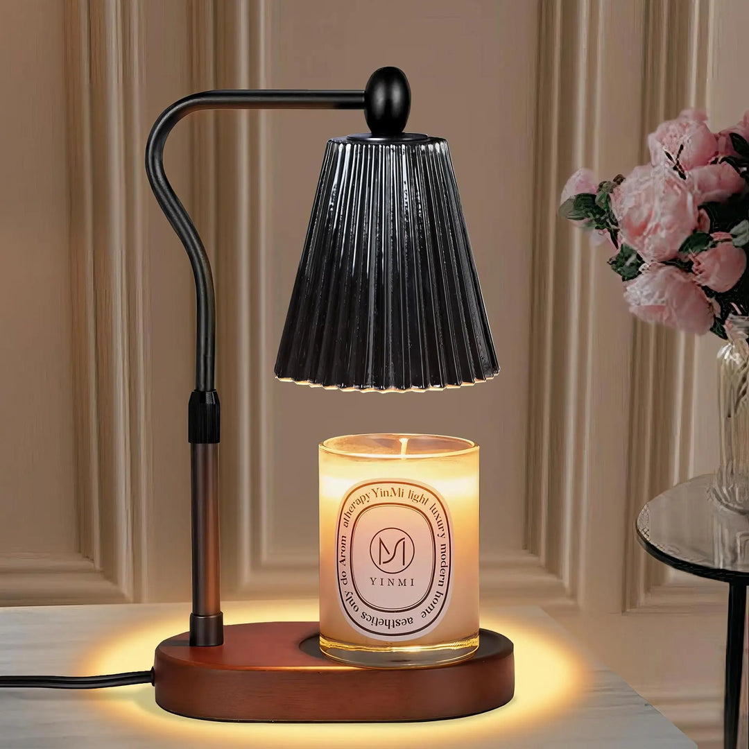 Striped Glass Candle Warmer Lamp product detail