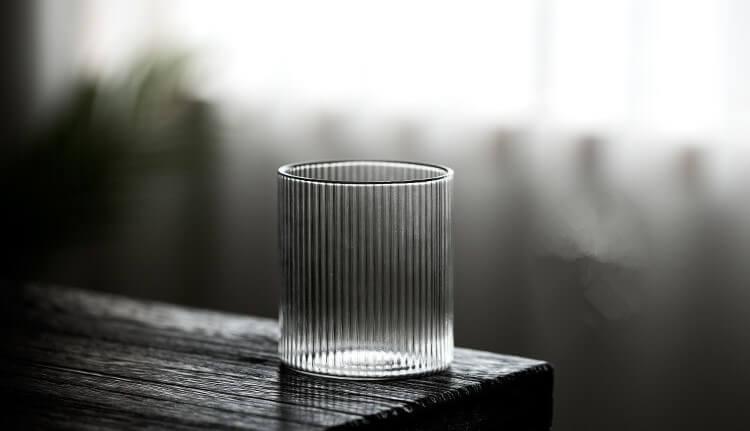 Striped Heat-Resistant Tea Cups filled with tea lifestyle