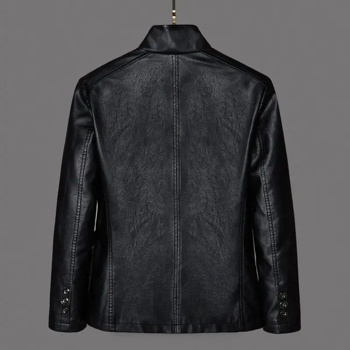 Leather Blazer Jacket styled view