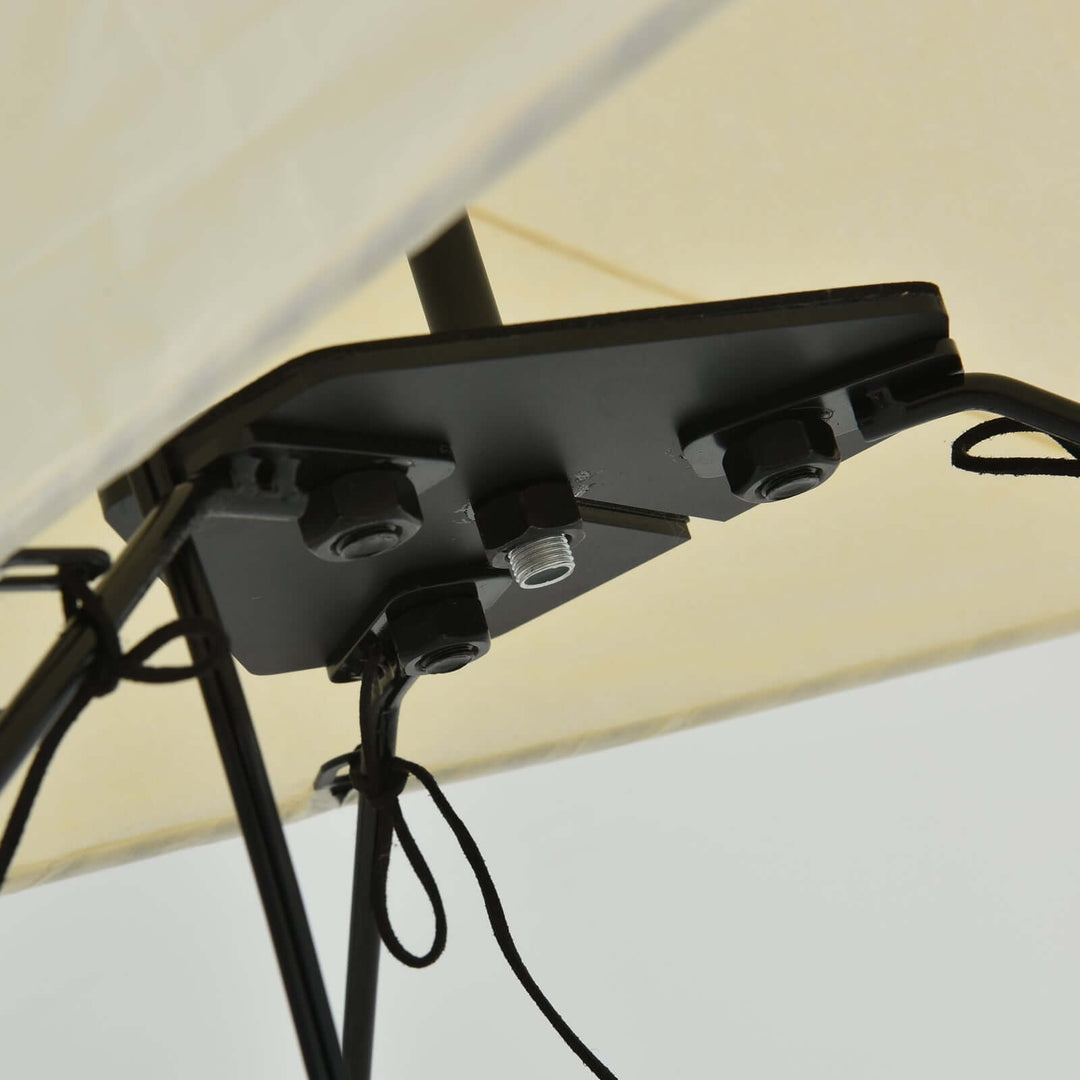 Tall Washi Paper Floor Lamp base hardware detail