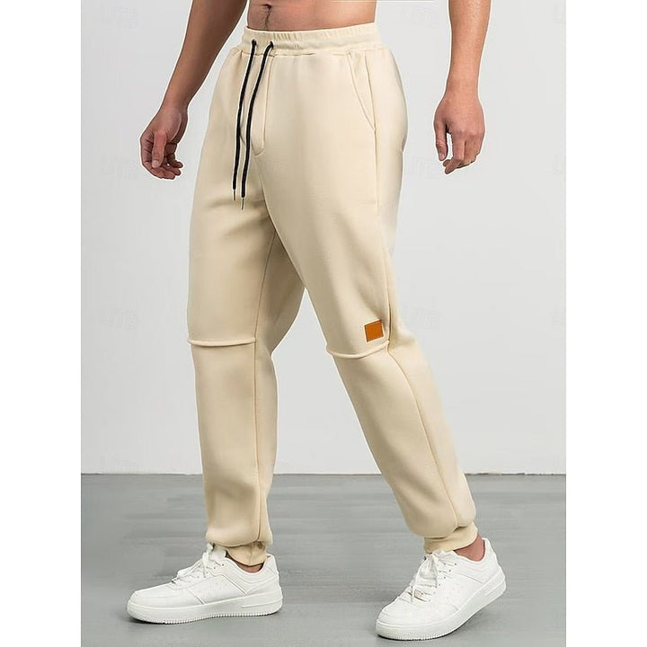 Apricot Tapered Joggers front view