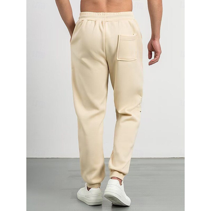 Apricot Tapered Joggers back view