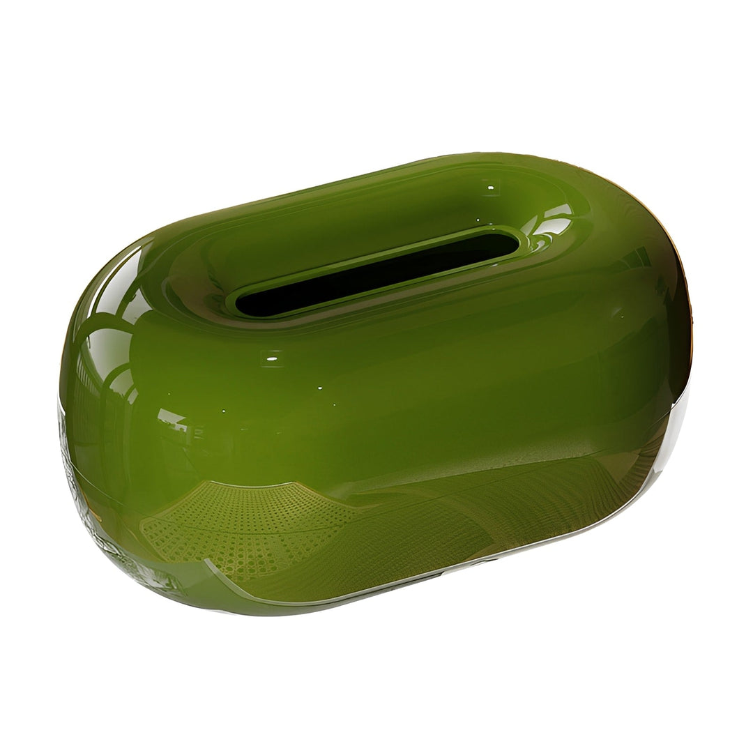 Sculpted Glossy Tissue Holder detail view