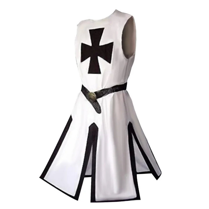 Templar Crusader Tunic Costume full set flat lay