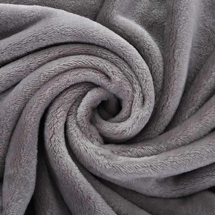 Thick Microfiber Flannel Blanket color options display