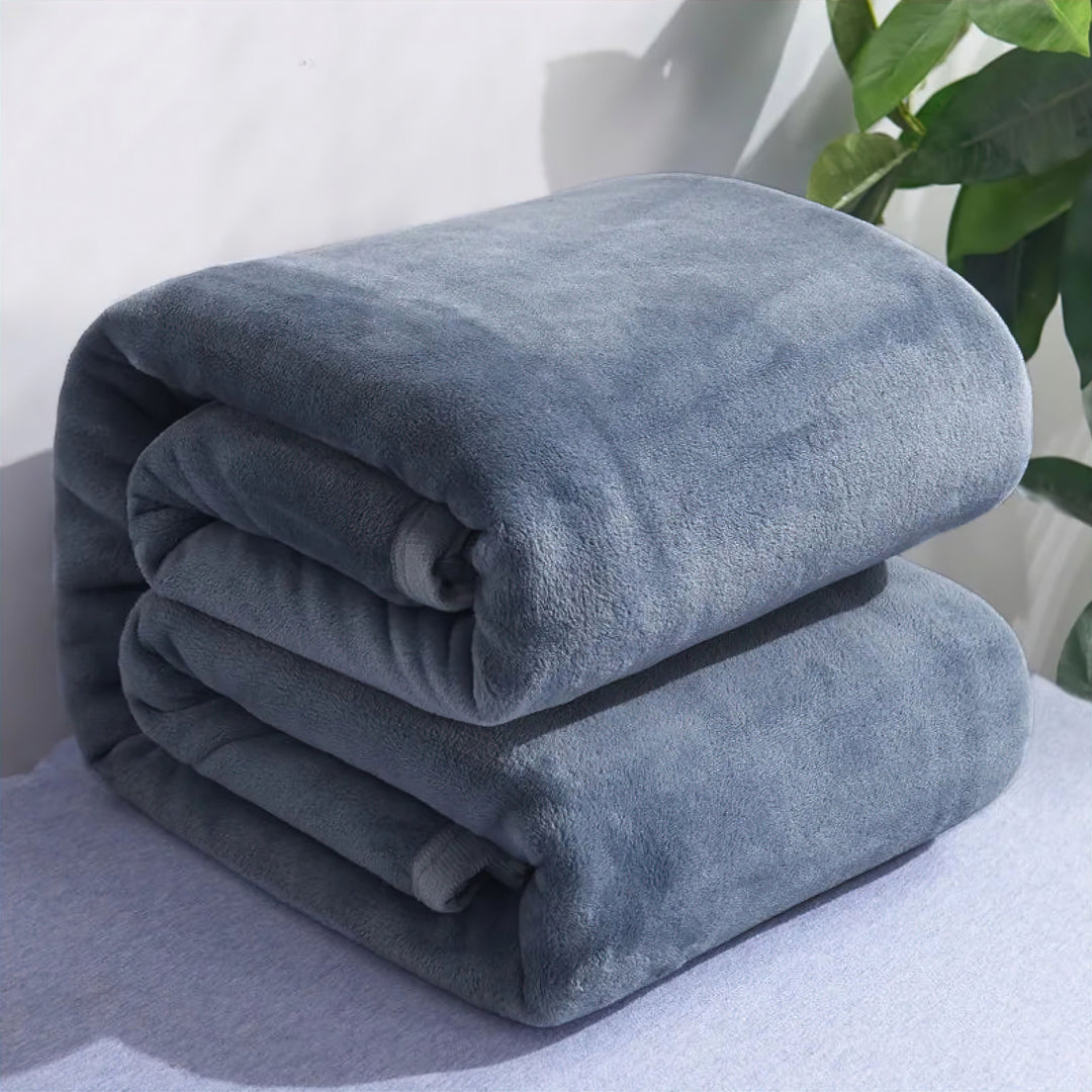 Thick Microfiber Flannel Blanket texture detail