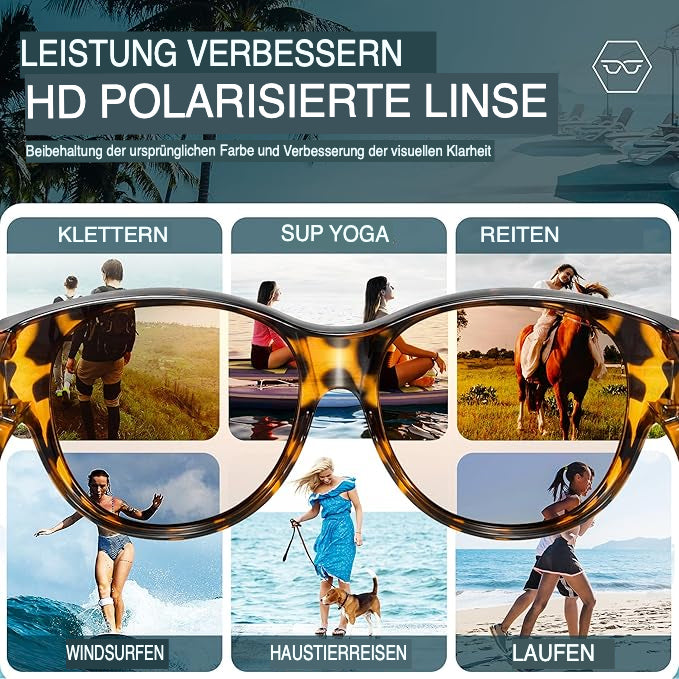 Cat-Eye Clip-On Sunglasses