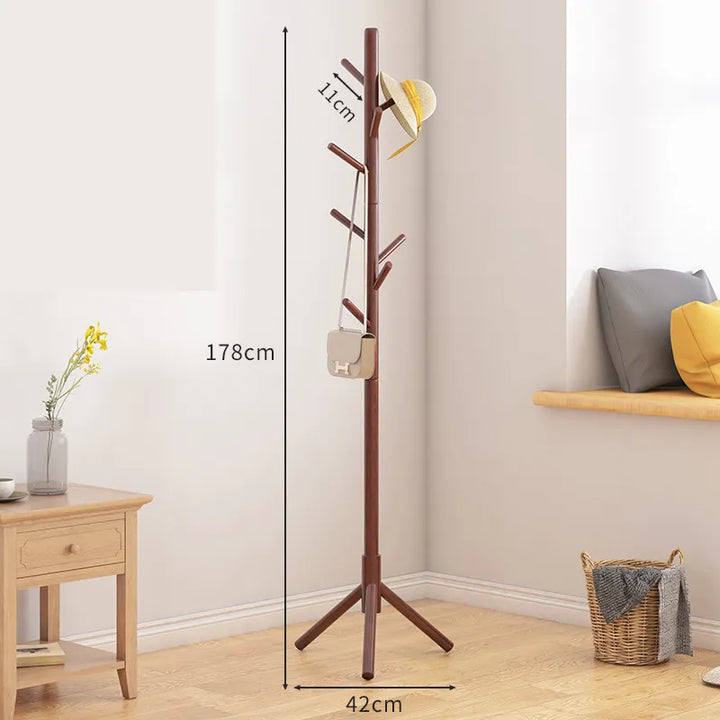 Wooden Freestanding Coat Rack