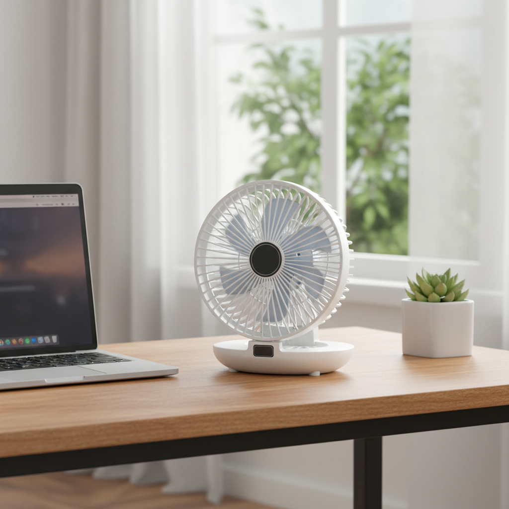 USB-Powered Foldable Desk Fan
