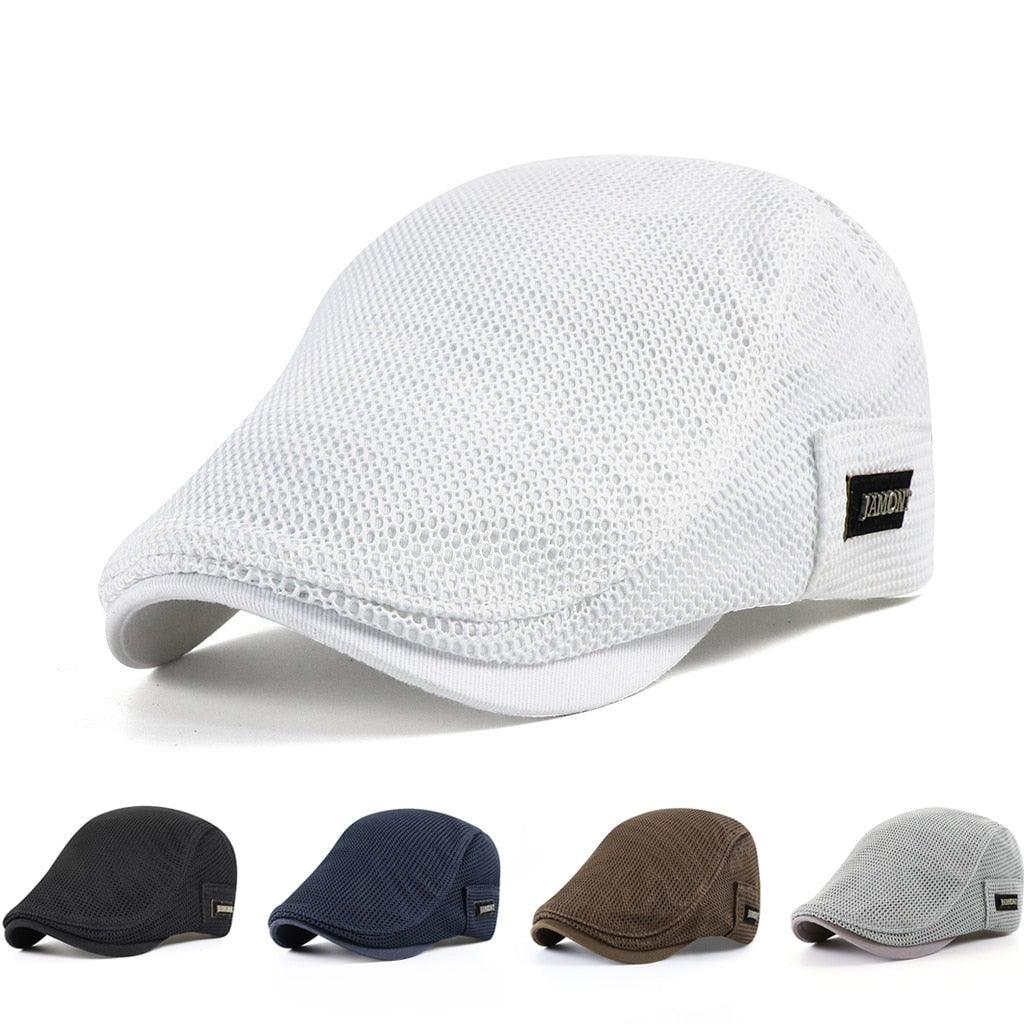 Ventilated Mesh Flat Cap color options