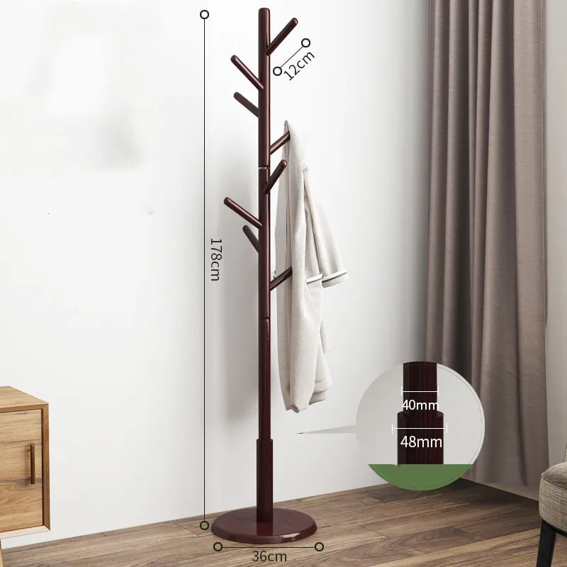 Wooden Freestanding Coat Rack