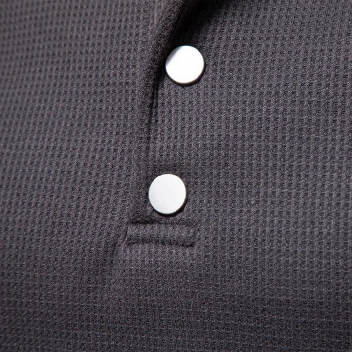 Waffle-Knit Henley Pullover alternate view 2