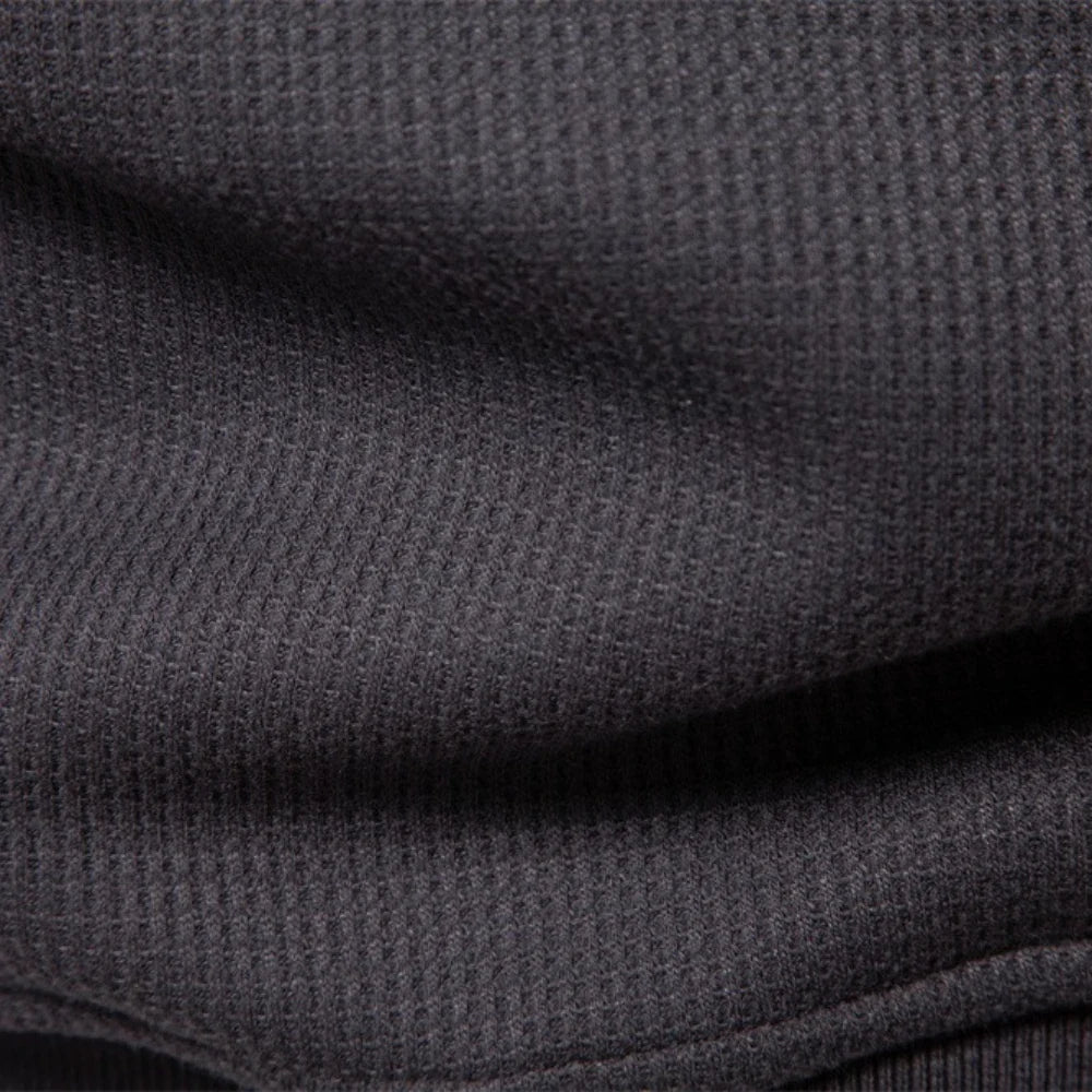 Waffle-Knit Henley Pullover alternate view 3