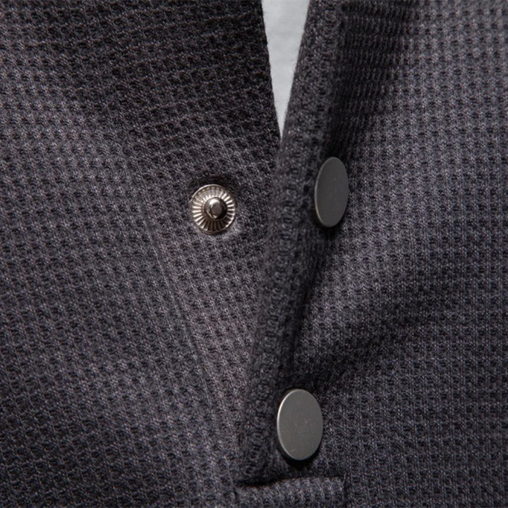 Waffle-Knit Henley Pullover alternate view 4