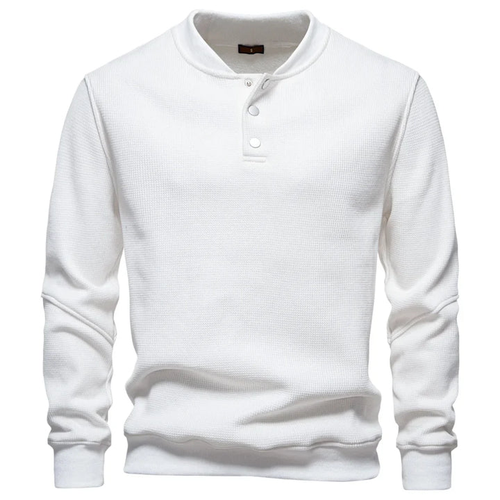 Waffle-Knit Henley Pullover alternate view 8