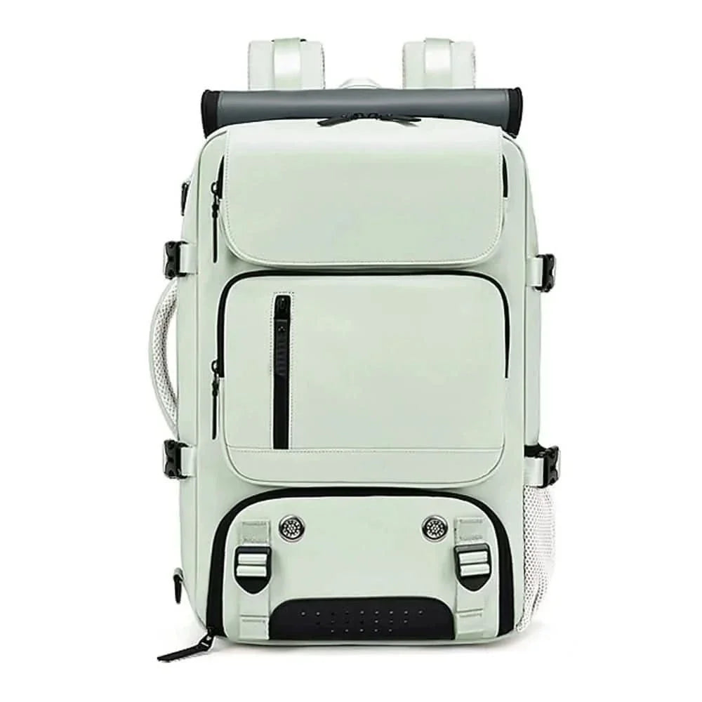 Water-Resistant USB Travel Backpack shoe compartment detail