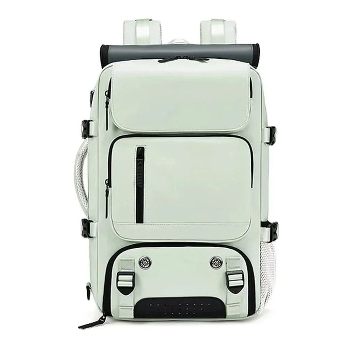 Water-Resistant USB Travel Backpack shoe compartment detail