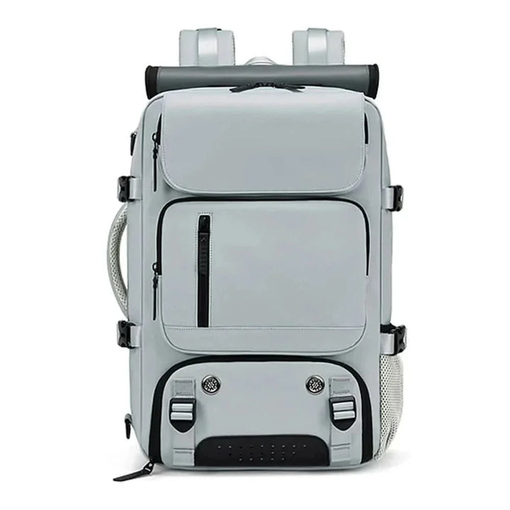 Water-Resistant USB Travel Backpack USB charging port detail