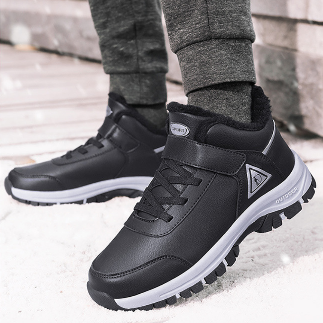 Waterproof Insulated Snow Boots worn outdoors