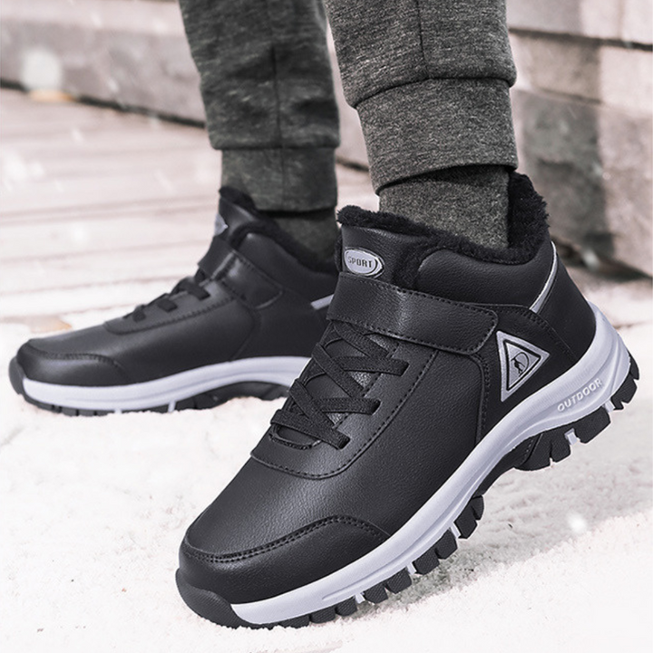 Waterproof Insulated Snow Boots worn outdoors