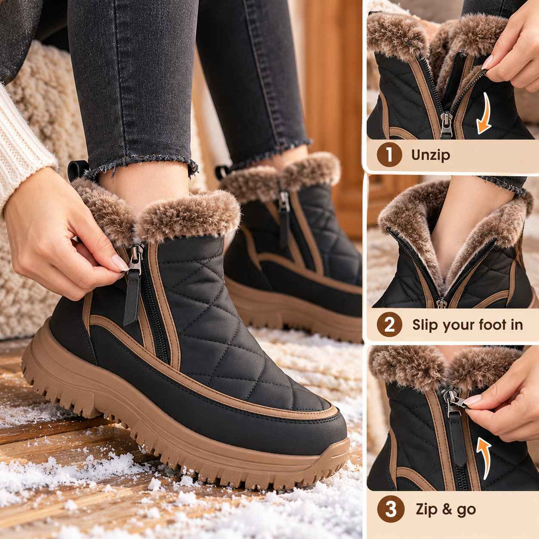 Waterproof Quilted Snow Boots alternate view 4
