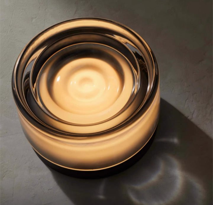Wave-Textured Glass Sconce front view