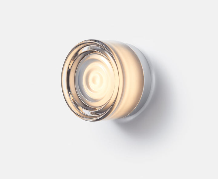 Wave-Textured Glass Sconce detail view