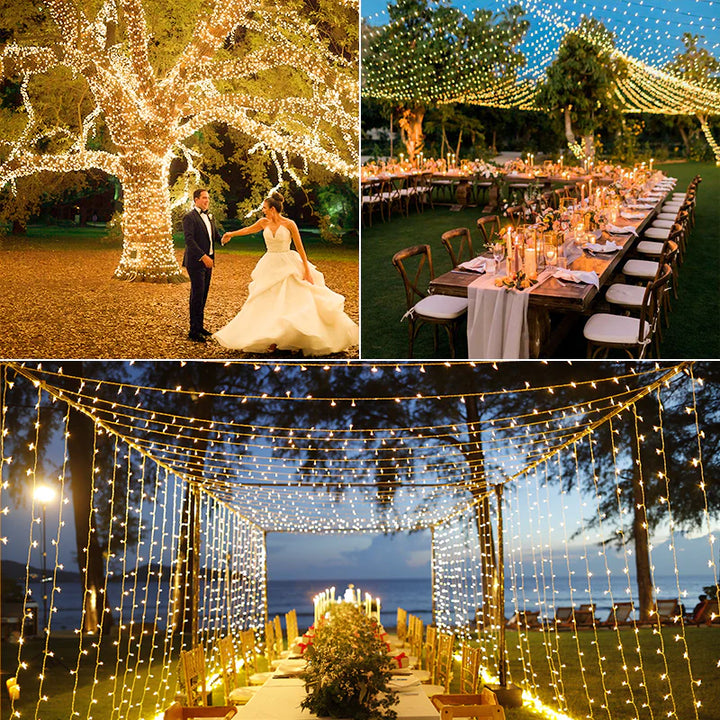 String Lights wedding decoration display