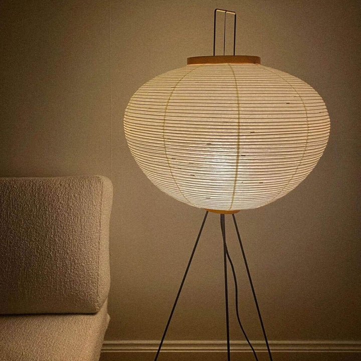 White Paper Floor Lamp hallway styling