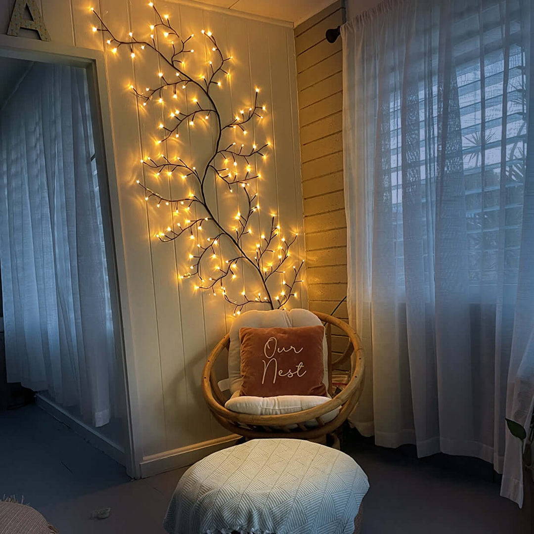 Moldable Copper Vine Light front view