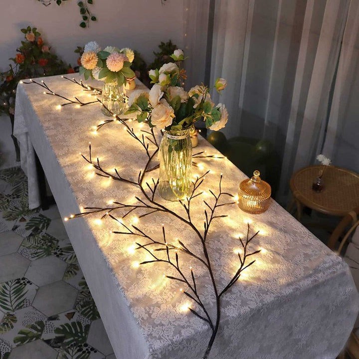Moldable Copper Vine Light draped lifestyle