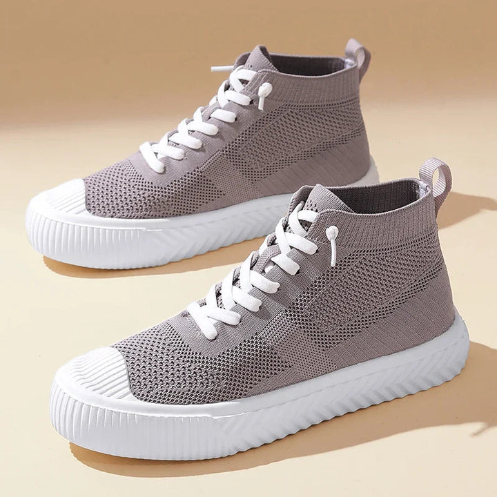 Slate Women's Knit Sock High-Top Sneakers pair view