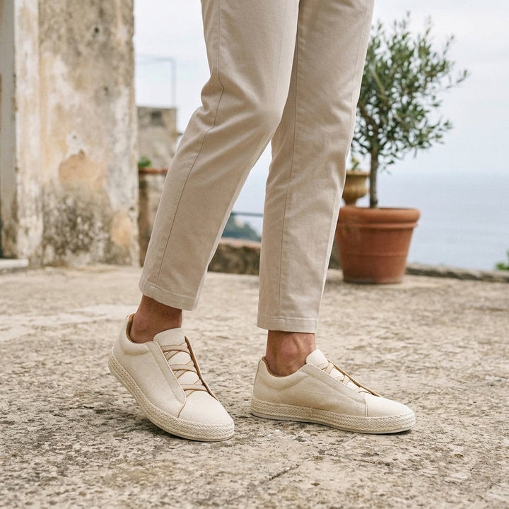 Grey Woven Espadrille Sneakers alternate view