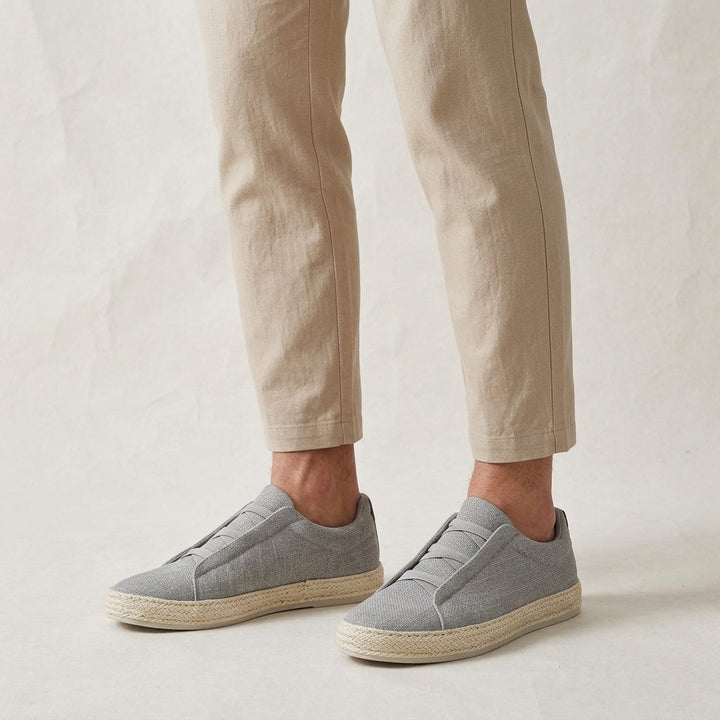 Grey Woven Espadrille Sneakers alternate view