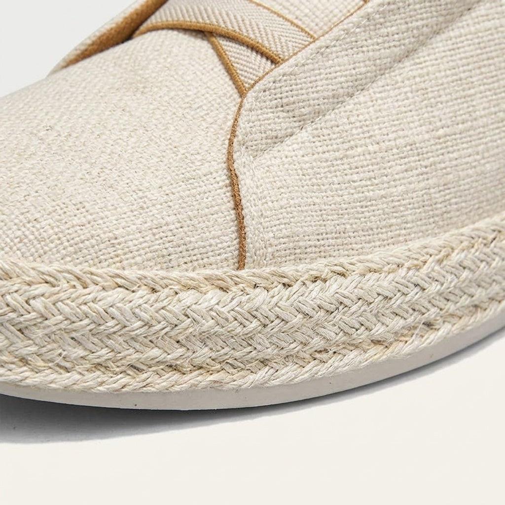 Cream Woven Espadrille Sneakers alternate view