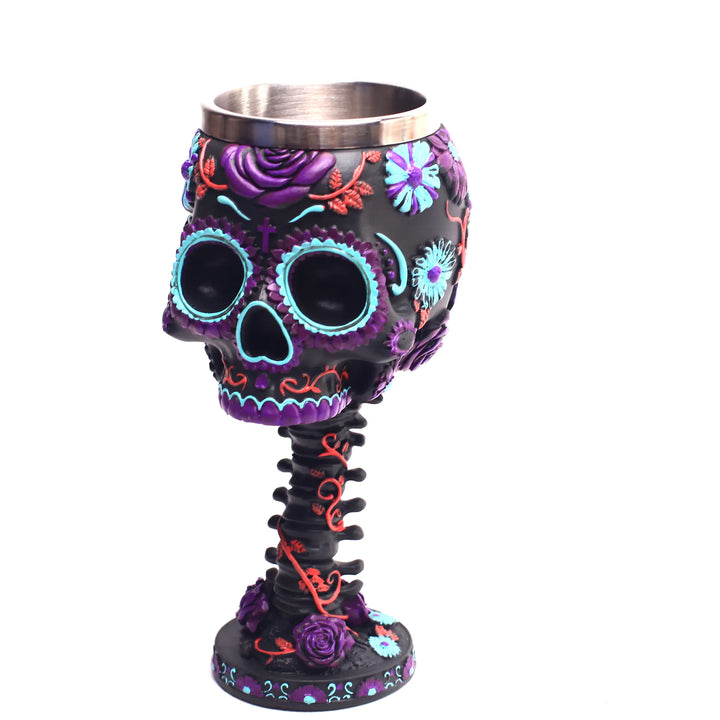 Skull Head Resin Wine Cup