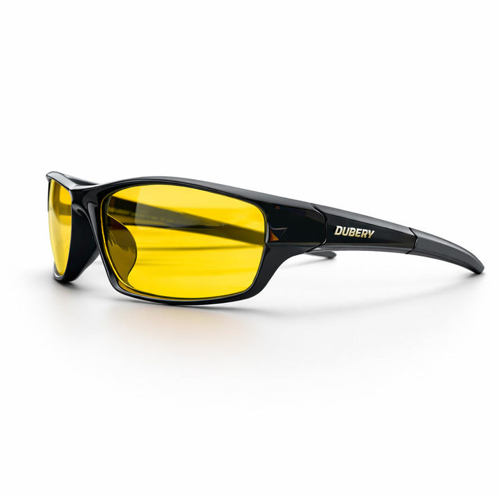 Yellow Square Polarized Fishing Sunglasses front view