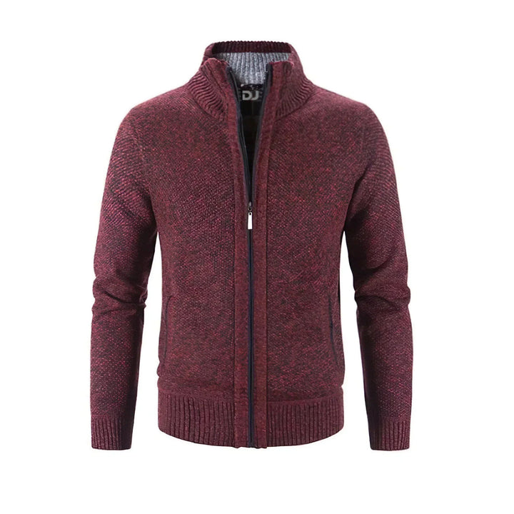 Black Zip-Up Cardigan detail view