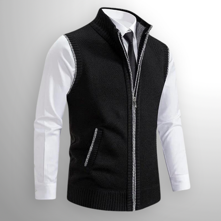 Blue Sweater Vest front view
