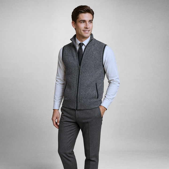 Gray Sweater Vest detail view