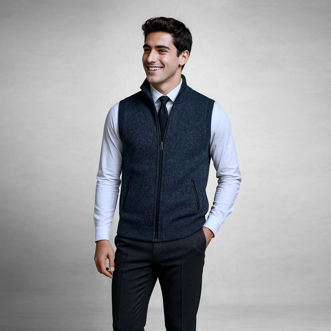 Red Sweater Vest detail view